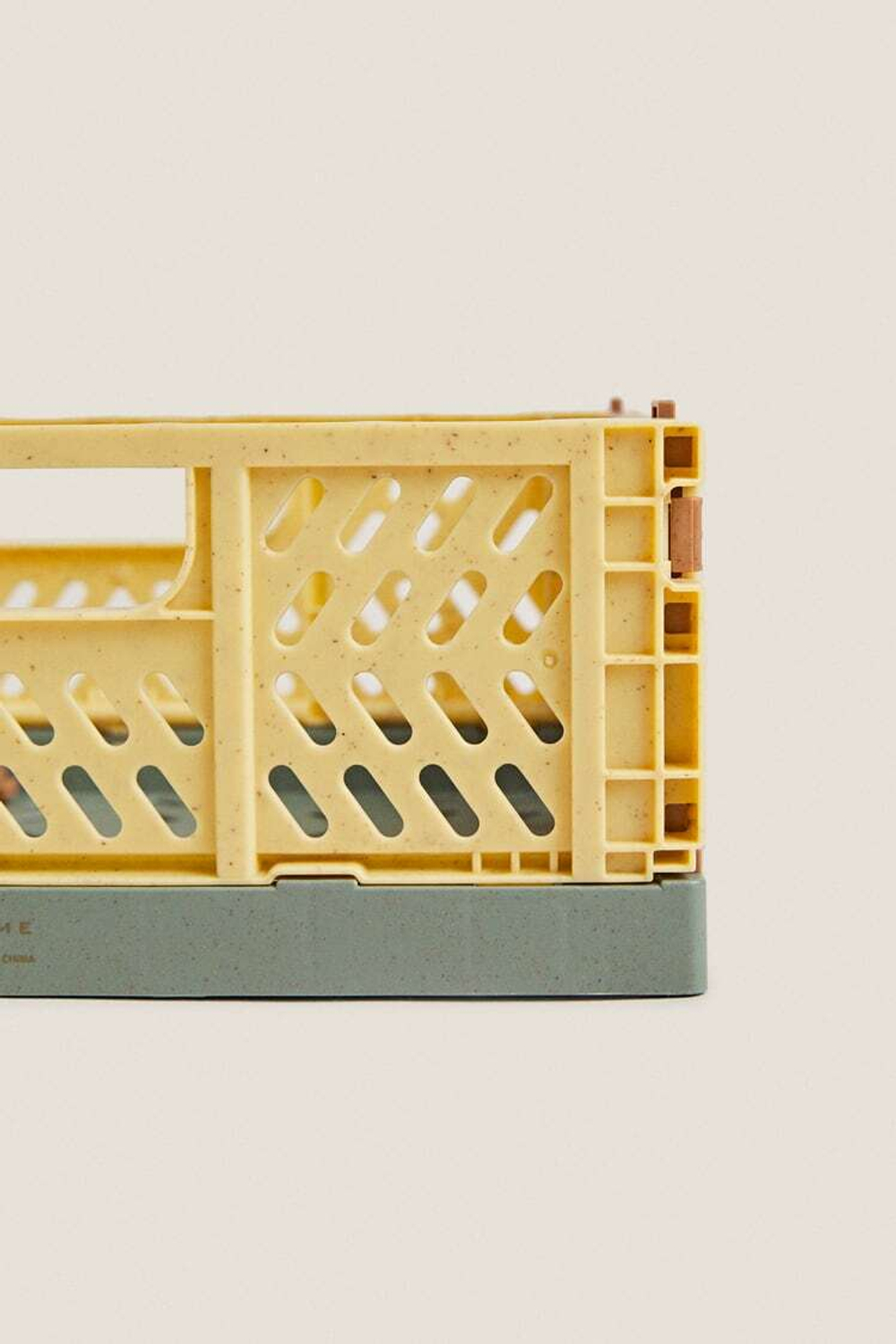 ZARA HOME СКЛАДНАЯ КОРОБКА, ЗЕЛЕНЫЙ/ЭКРЮ