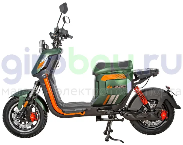 Электроскутер WENBOX U2 1500W (60V/30Ah) - Зелёный фото №4