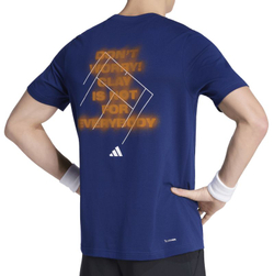 Мужская теннисная футболка Adidas Tennis Clay In Not Graphic - dark blue