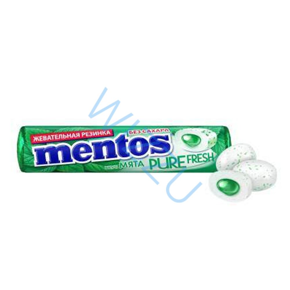 Жевательная резинка мята Mentos, 15.5 г