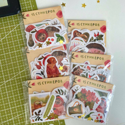 💌 набор из 15 наклеечек🍓