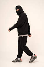 Худи KUL'TURA "MASK ZIP" Черный