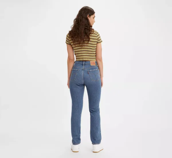 Джинсы женские LEVI'S 501® JEANS FOR WOMEN MED INDIGO - WORN IN
