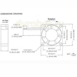 Вентилятор GDSTIME - 2Pin/3см/5V