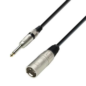 Adam Hall K3 MMP 1000 - кабель микрофонный, XLR (M) - TRS (jack) mono 6.3 mm, 0.31 мм2, 10 м