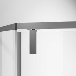 Душевой уголок Слим-Н (Slim-N) VSP-4SN100CLGM, 1000*1000, вороненая сталь, стекло прозрачное,