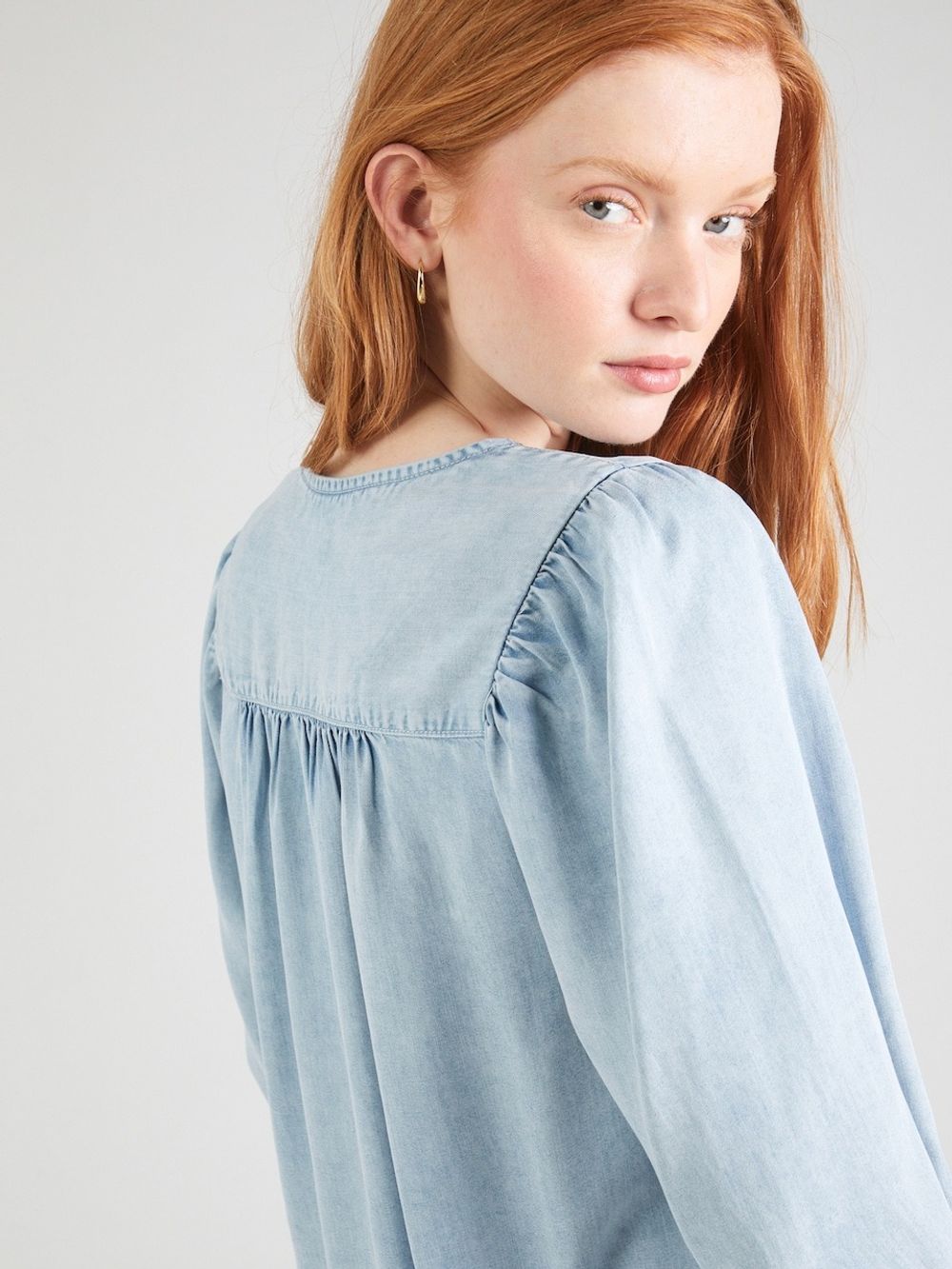 Рубашка женская LEVI'S HALSEY 3/4 SLV BLOUSE LIGHT INDIGO - FLAT FINISH