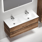 Тумба подвесная под раковину Sancos Urban, дуб чарльстон 1190х450х550, арт. UR120-1ECH