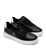 Кожаные кроссовки Calvin Klein Jeans - черный(YM0YM01198)