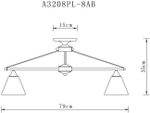 Потолочная люстра Arte Lamp COPTER A3208PL-8AB