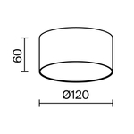 Потолочный светодиодный светильник Maytoni Zon C032CL-12W3K-RD-B