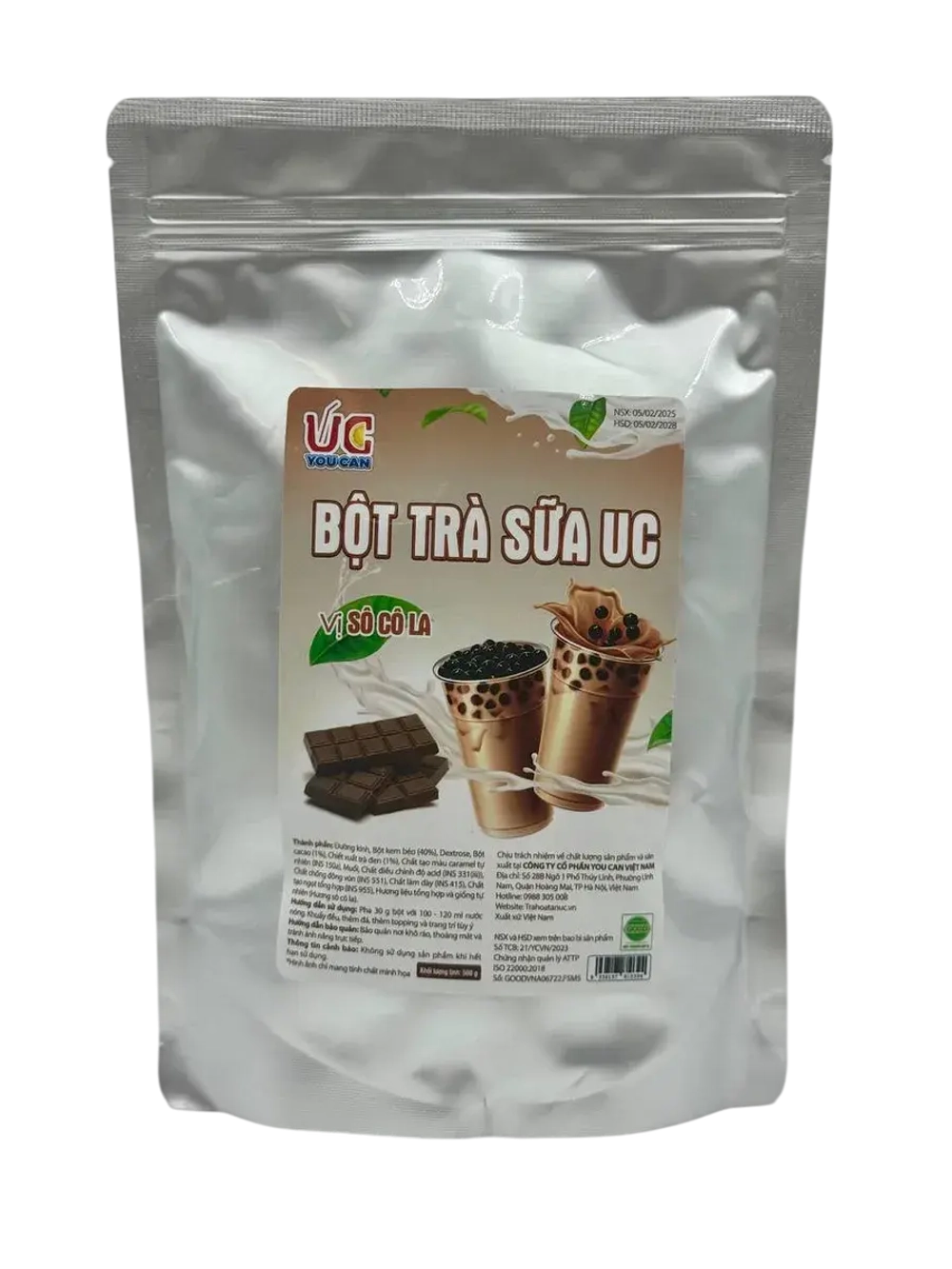 Порошок для Bubble Tea со вкусом шоколада , 500гр