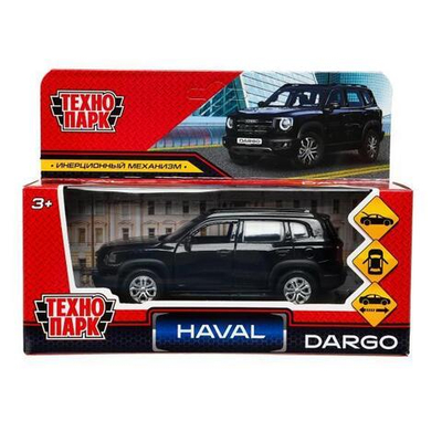 Модель ин. мет. "Hhaval Dargo" 12см, дв, багаж, черный, в коробка DARGO-12-BK (Технопарк)