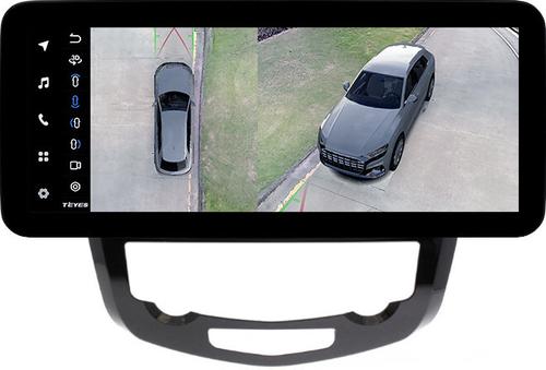 Магнитола для Nissan X-Trail T32, Qashqai J11 2014-2022 (климат, рамка большая) - Teyes LUX ONE 360 монитор 12.3" 2K QLED на Android 10, Быстрая, CarPlay, 4G SIM-слот, 4 камеры в комплекте