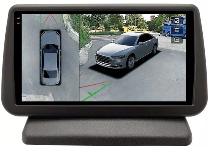 Магнитола для Nissan Note E11 2005-2013 (вместо верхнего бардачка) - Teyes CC3-2K-360 на Android 10, Быстрая, 2K QLED, CarPlay, 4G SIM-слот, 4 камеры в комплекте
