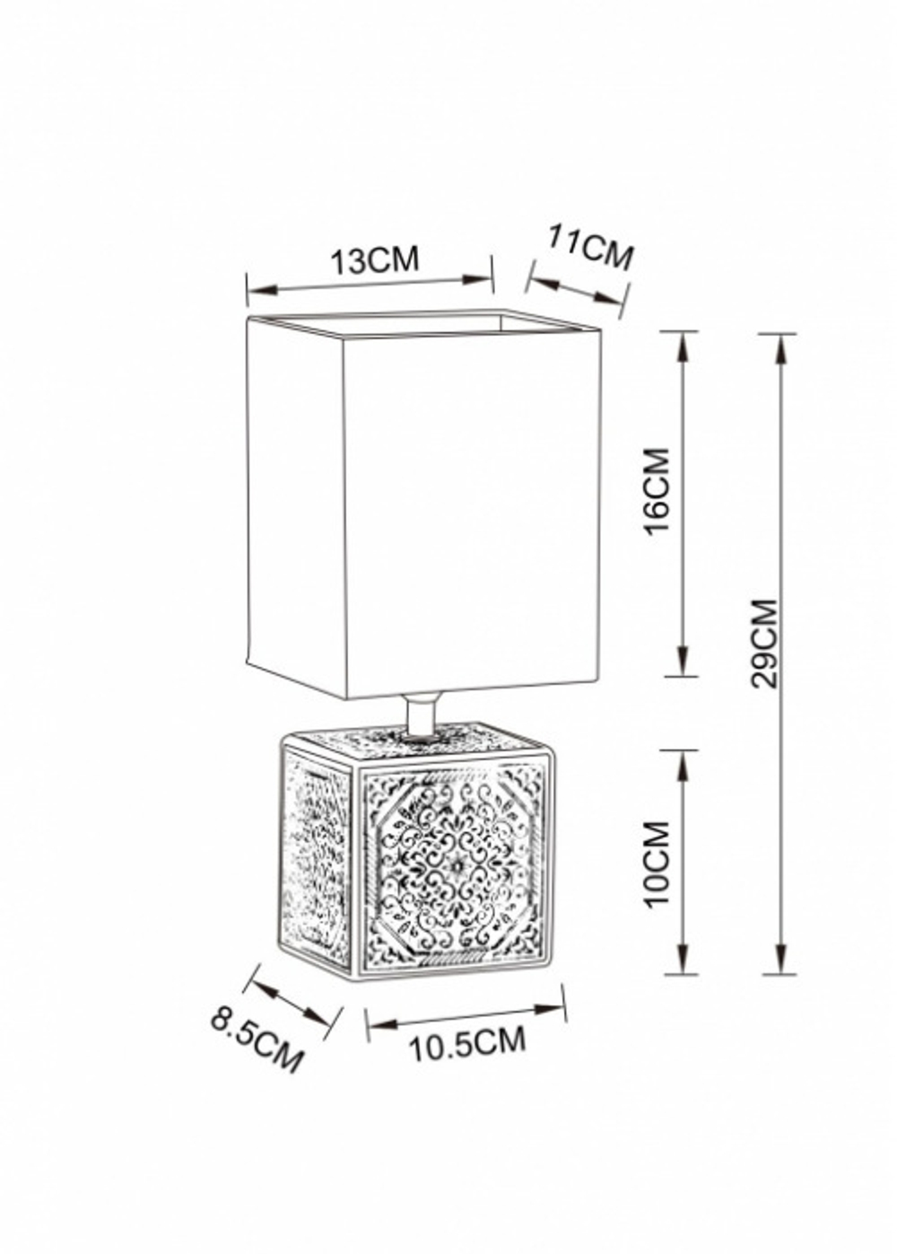 Настольная лампа Arte Lamp FIORI A4429LT-1BA