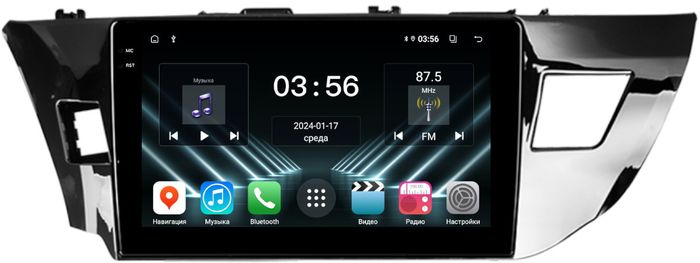 Магнитола для Toyota Corolla E180 2012-2016 (штатная КЗВ) - FarCar S280 монитор 10.36" IPS на Android 13, CarPlay