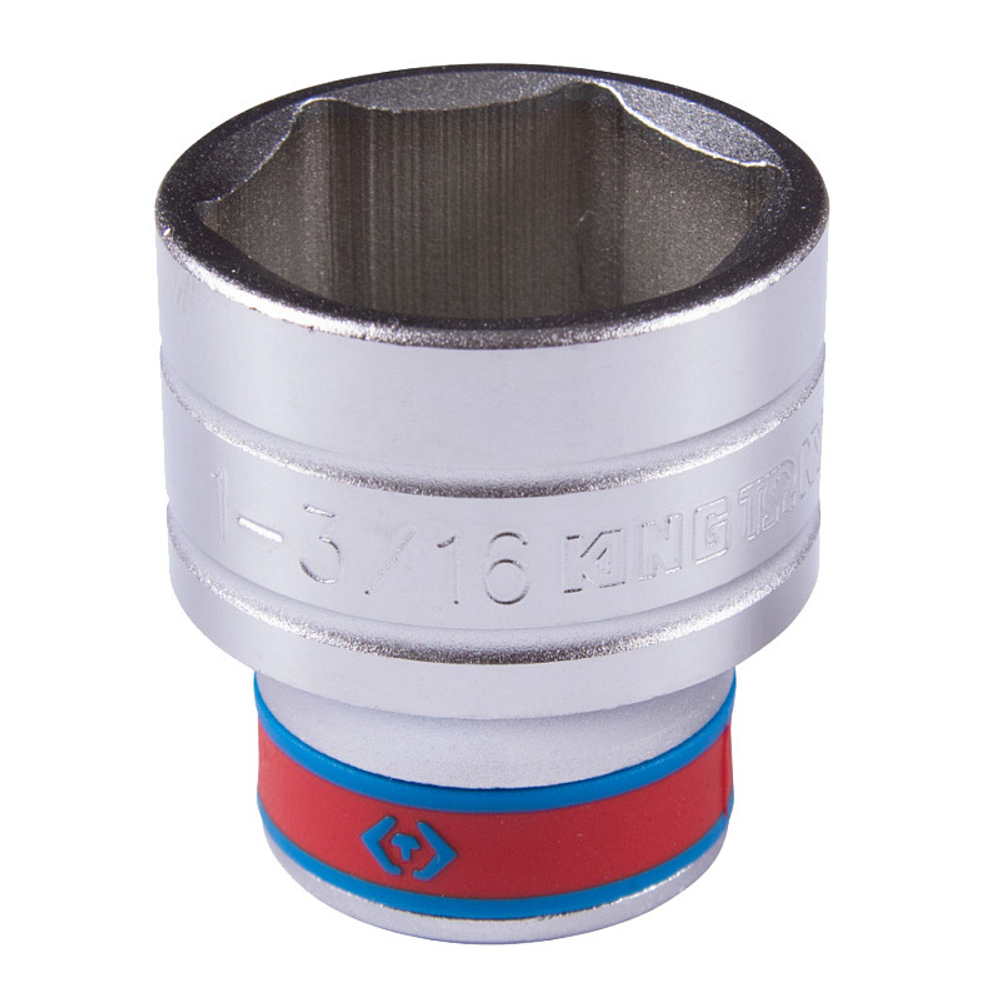 KING TONY (433538S) Головка торцевая стандартная шестигранная 1/2", дюймовая 1-3/16"