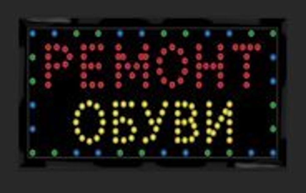 Табличка / Вывеска рекламная светодиодная LED "ремонт обуви"  Aрт.14495