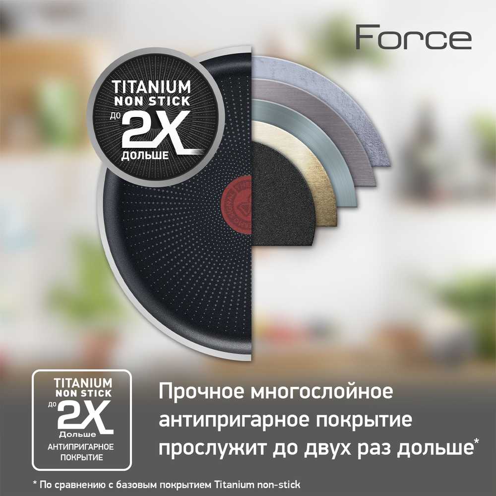 Сковорода для блинов Tefal Force 22 см 04218522