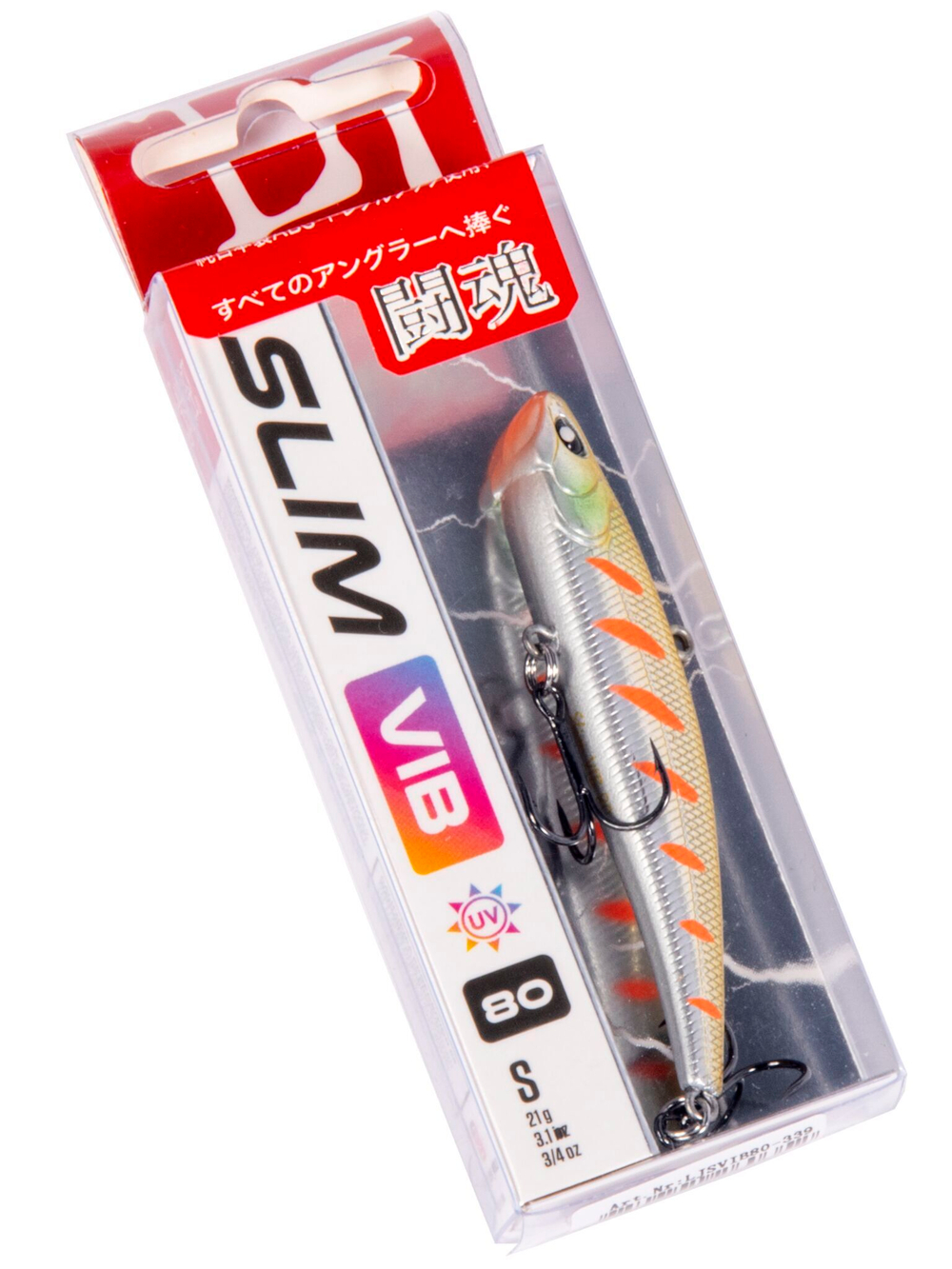 Воблер тонущий вертикальный LJ Pro Series SLIM VIB S 80.00/339