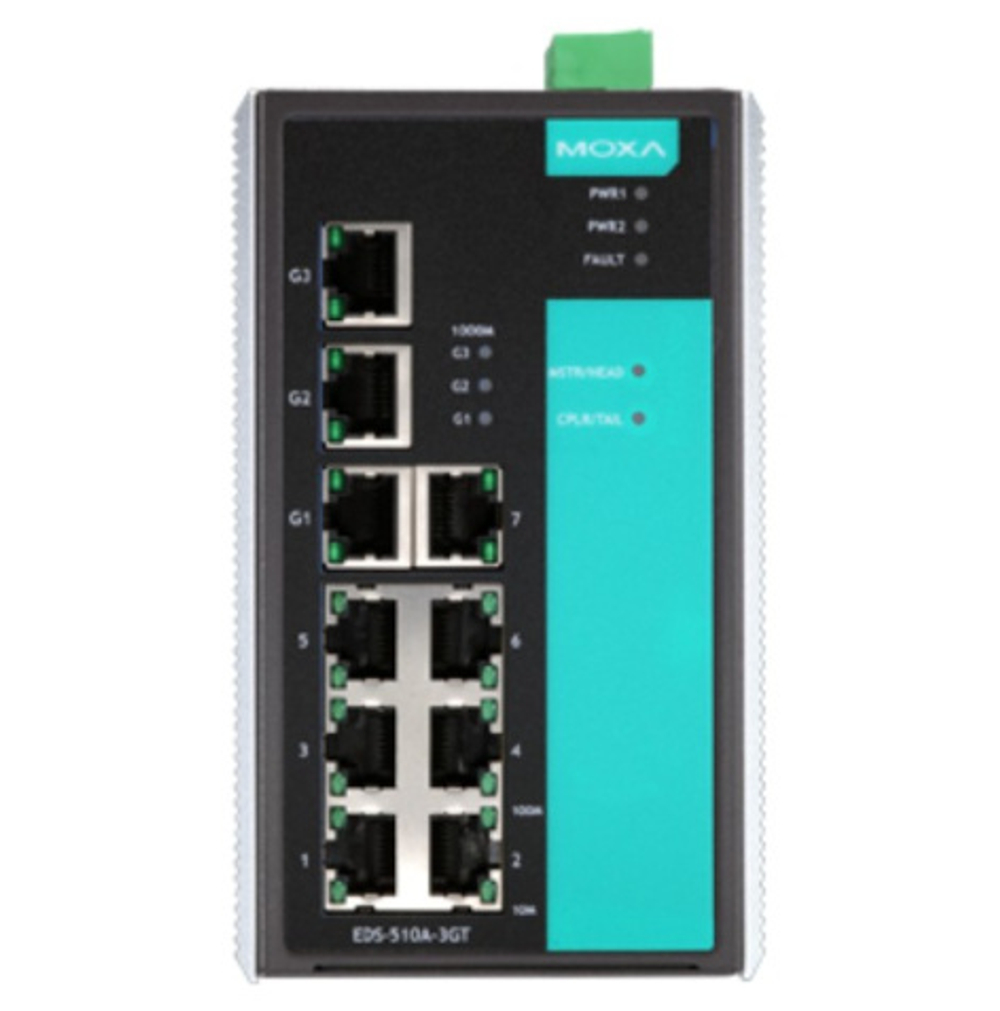 Коммутатор управляемый MOXA EDS-510A-3GT-T