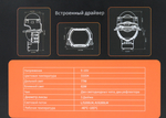 Билед модули Aozoom B-15 (прямоугольные) 3.0 дюйма, 2 чипа, 5500K, 12V, 61W/77W, крепление 3R (комплект, 2шт)