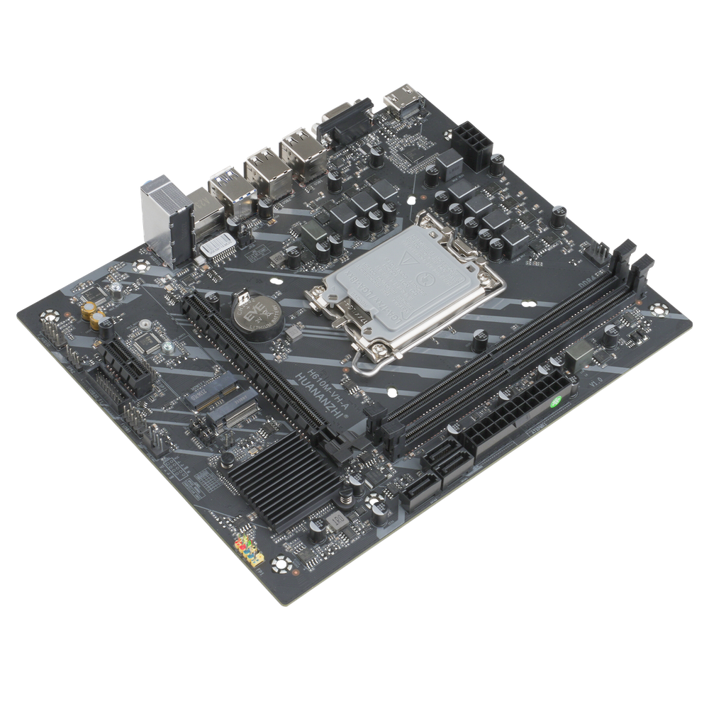 Материнская плата HUANANZHI H610M-VH-A, Socket1700, mATX, Retail, 2xDDR4, PCIe3.0, 1xM.2, GLAN, M.2 WiFi, 6xUSB2, 4xUSB3, VGA, HDMI (HNZ-H610M-VH-A)