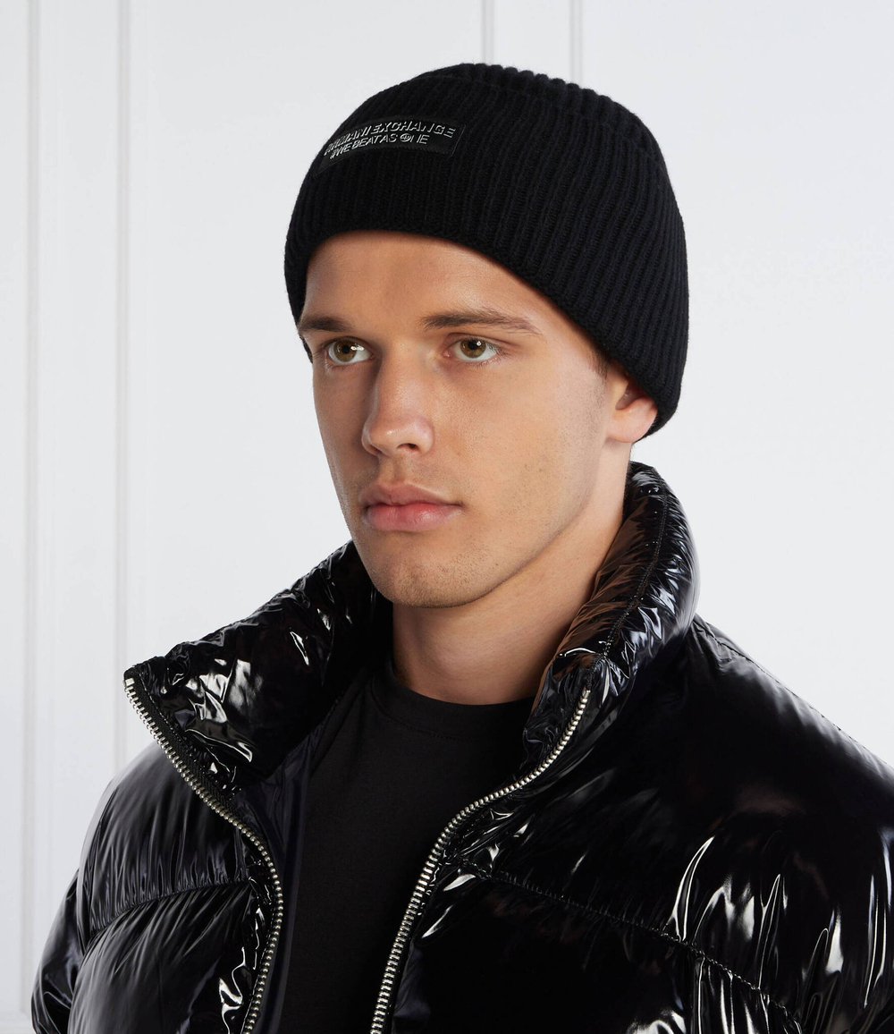Хлопковая шапка Armani Exchange - черный(954660 3F300)
