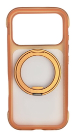 Накладка для i-Phone 17 Pro Max Keephone Monica Airbag Pro оранжево-прозрачный
