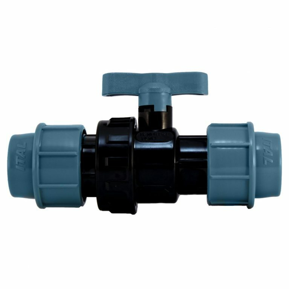 Кран ПНД соединительный d25*25
