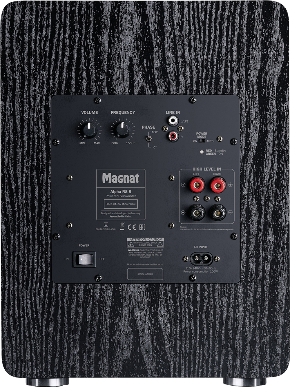 Magnat Alpha RS 8, активный сабвуфер