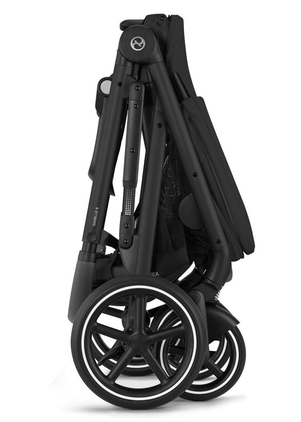Прогулочная коляска Cybex Gazelle S BLK Moon Black с корзиной и дождевиком