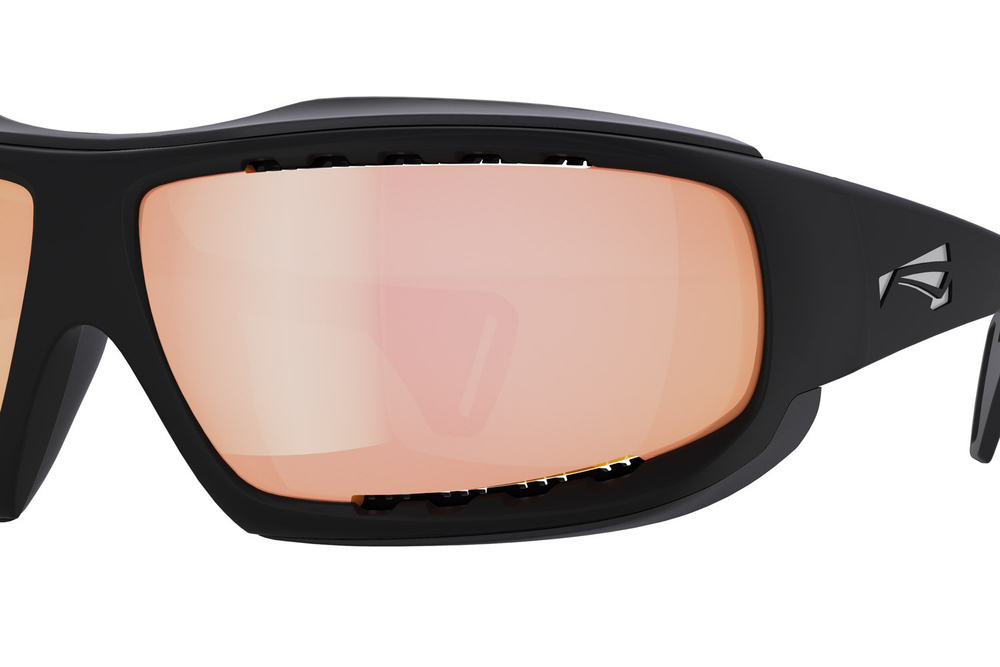 Спортивные очки LiP Typhoon / Matt Black - Black / Zeiss / PA Polarized / Rose Gold Lens