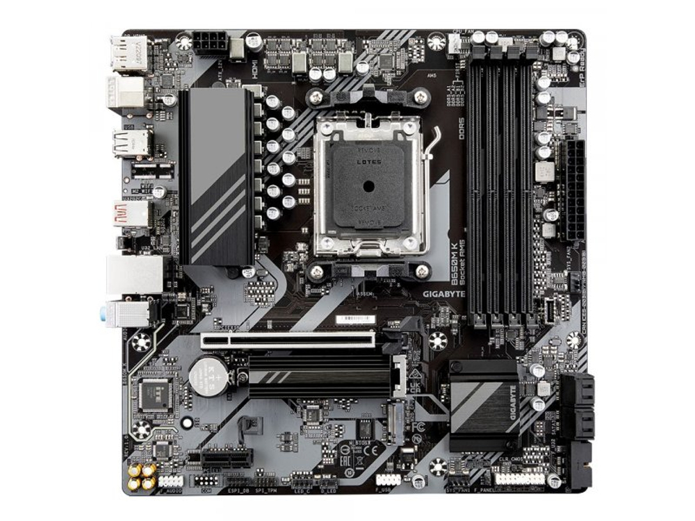 Материнская плата Gigabyte Ultra Durable B650M K, Socket AM5, AMD B650, mATX, RTL