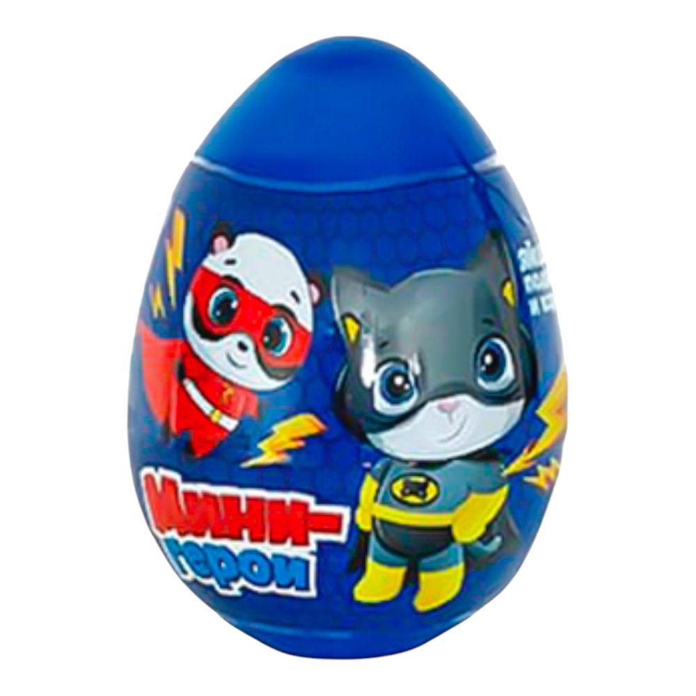 Игрушка "Яйцо пластиковое " Мини-Герои 6*12 10 г