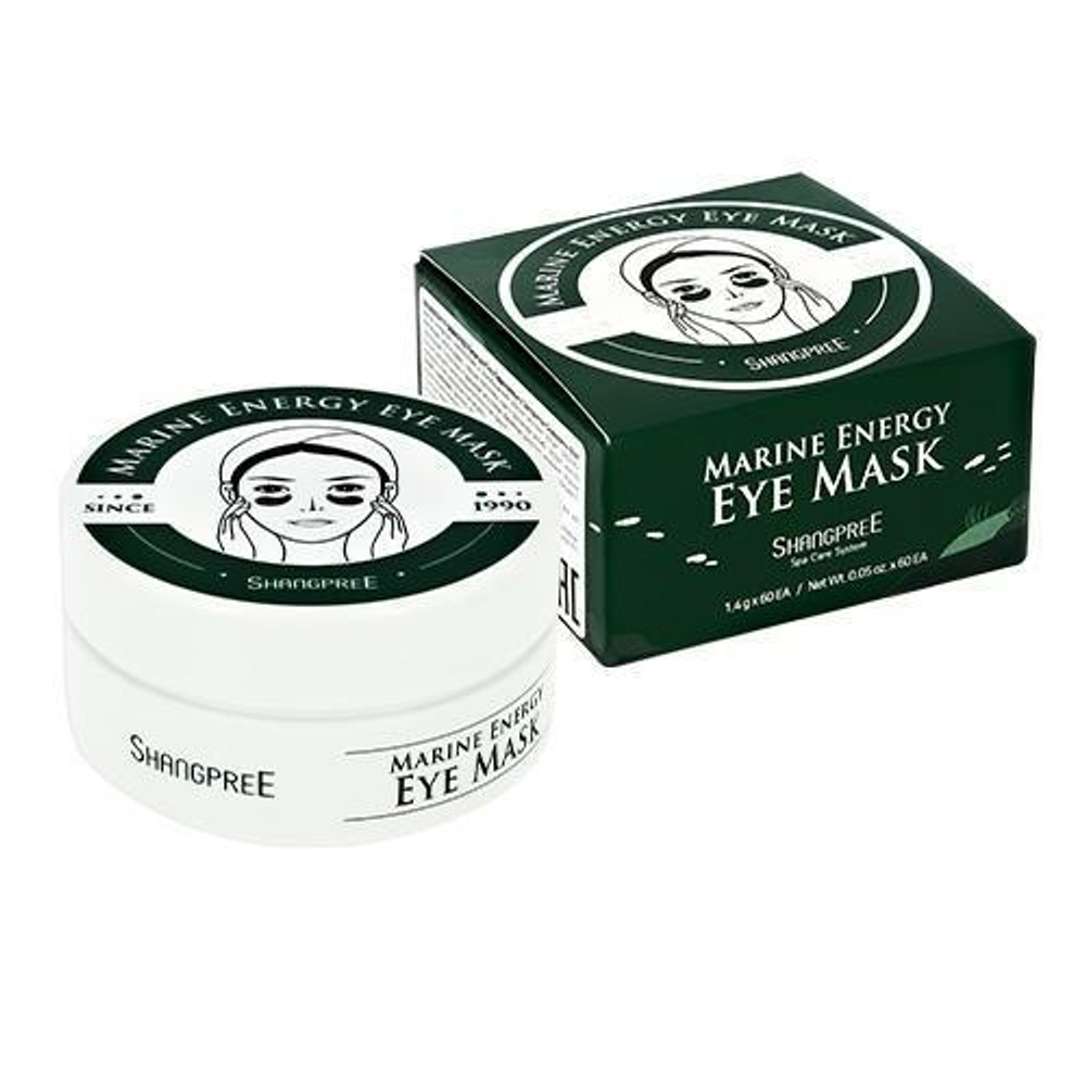 Патчи Shangpree Marine Energy Eye Mask для глаз с экстрактом водорослей, 1,4 гр x 60 шт