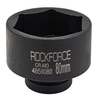 Головка ударная 1'', 80мм (6гр.) RockForce RF-4858080