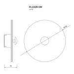 Бра Fluorite FL1028-1W, LED