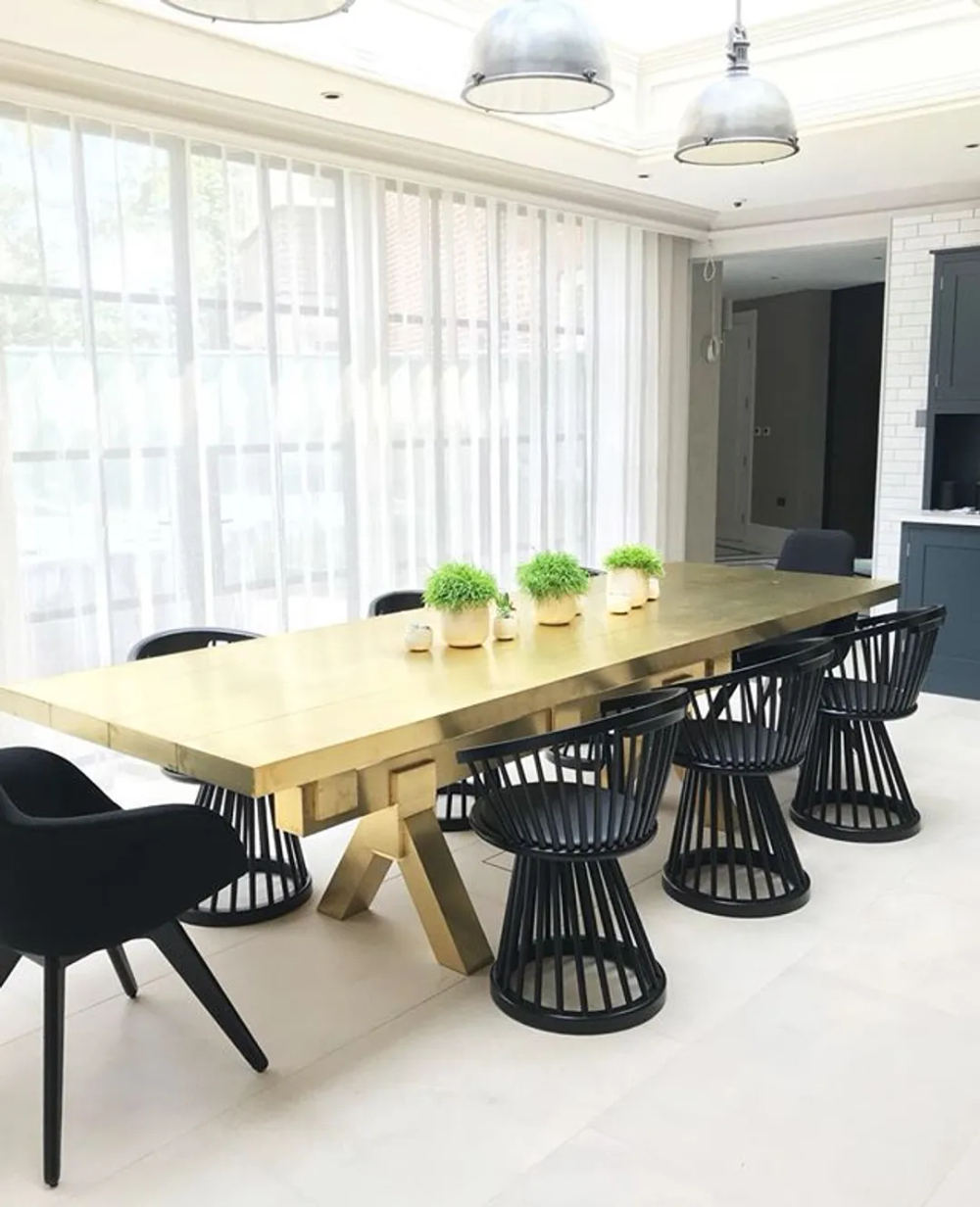 Стул Tom Dixon Fan Black, черный, черный