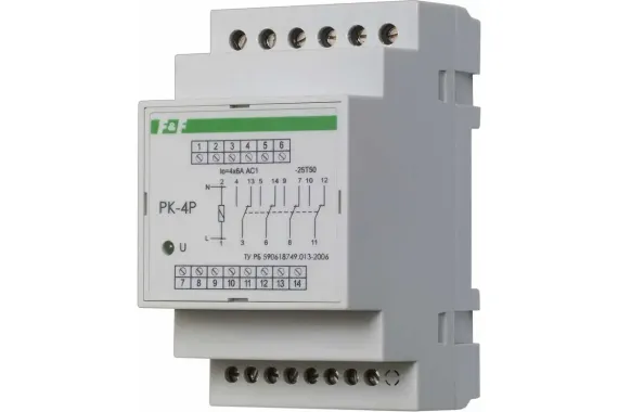 Реле промежуточное Евроавтоматика F&amp;F РК-4Р 220V 4*8А DIN 27205