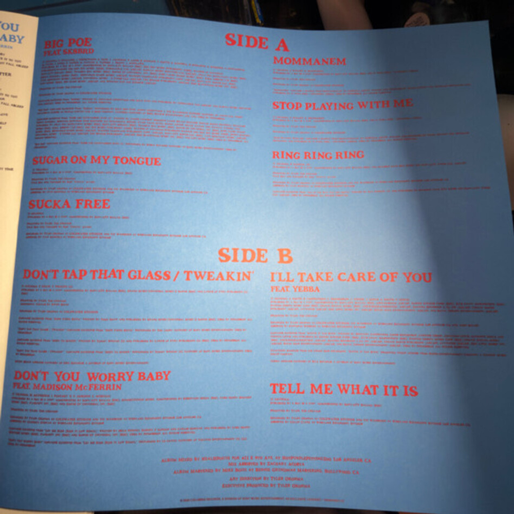 Tyler, The Creator / Don't Tap The Glass (Clear Vinyl)(LP)