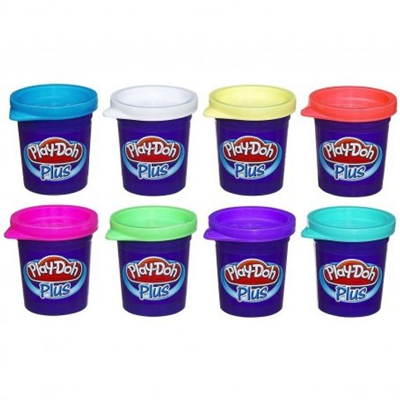 Пластилин Play-Doh Plus 8 цветов, в ассортименте