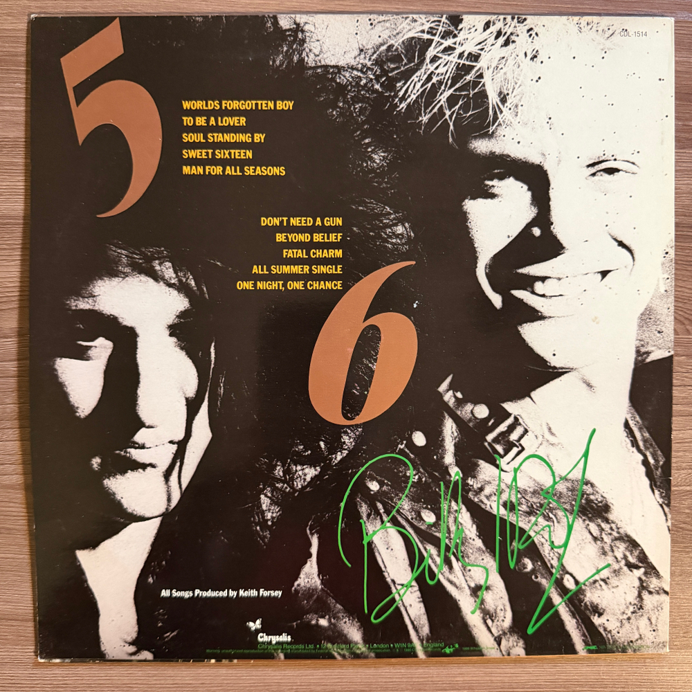 Billy Idol – Whiplash Smile (Скандинавия 1986г.)