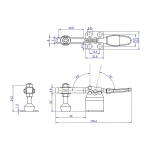 Прижим с горизонтальной ручкой Woodwork GH-201-H
