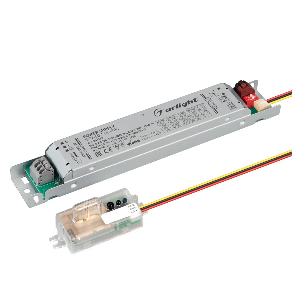 Блок питания SPV-60-SDL-PFC (60W, 90-175V, 0.2-0.35A) (Arlight, IP20 Металл, 5 лет) Блок питания SPV-60-SDL-PFC (60W, 90-175V, 0.2-0.35A) (Arlight, IP20 Металл, 5 лет)