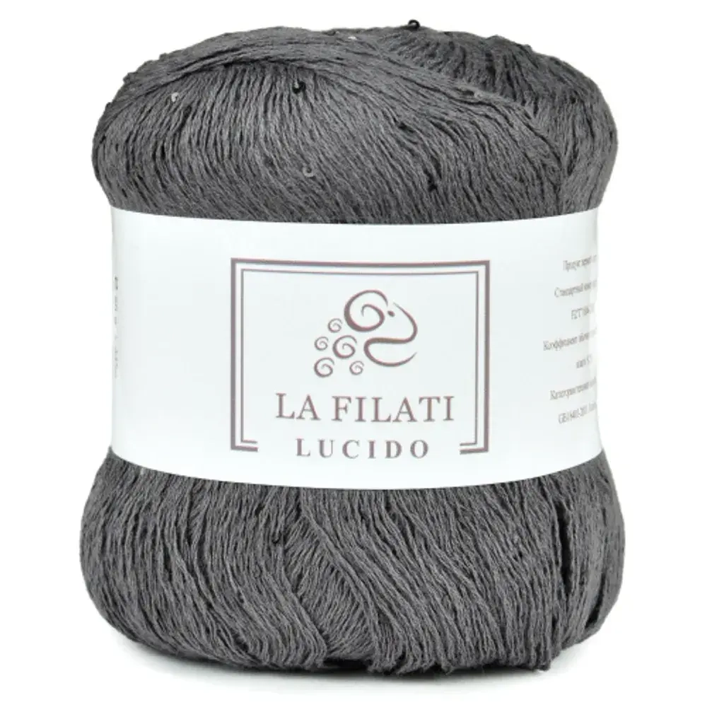 Пряжа Lucido, 100г, 445м, 90%хлопок, 10%микропайетки, (цена за 1 шт)