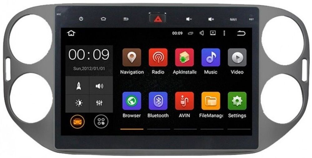 Магнитола для Volkswagen Tiguan 2007-2017 - Airok RX-3704D Android 13, Быстрая, SIM-слот