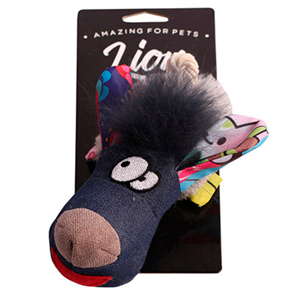 Lion Игрушка для собак Мордастик, 17см