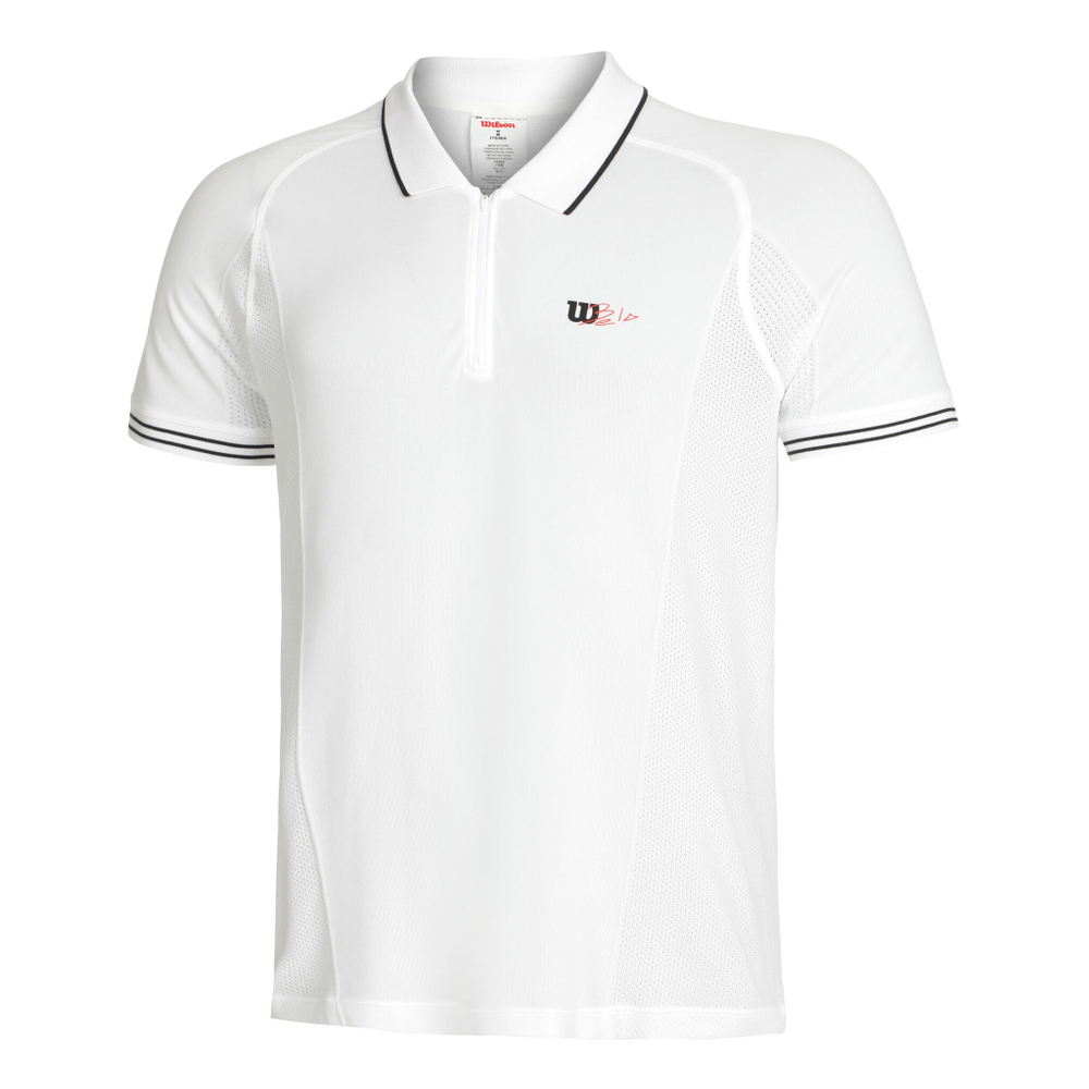 Мужское теннисное поло Wilson Series Seamless Polo Men - White, Black